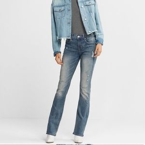 Brand New Express Barely Boot Mid Rise jeans